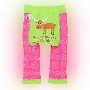 LAZY ONE Don’t Moose with Me Leggings,‎ Pink & Green, 12-18m